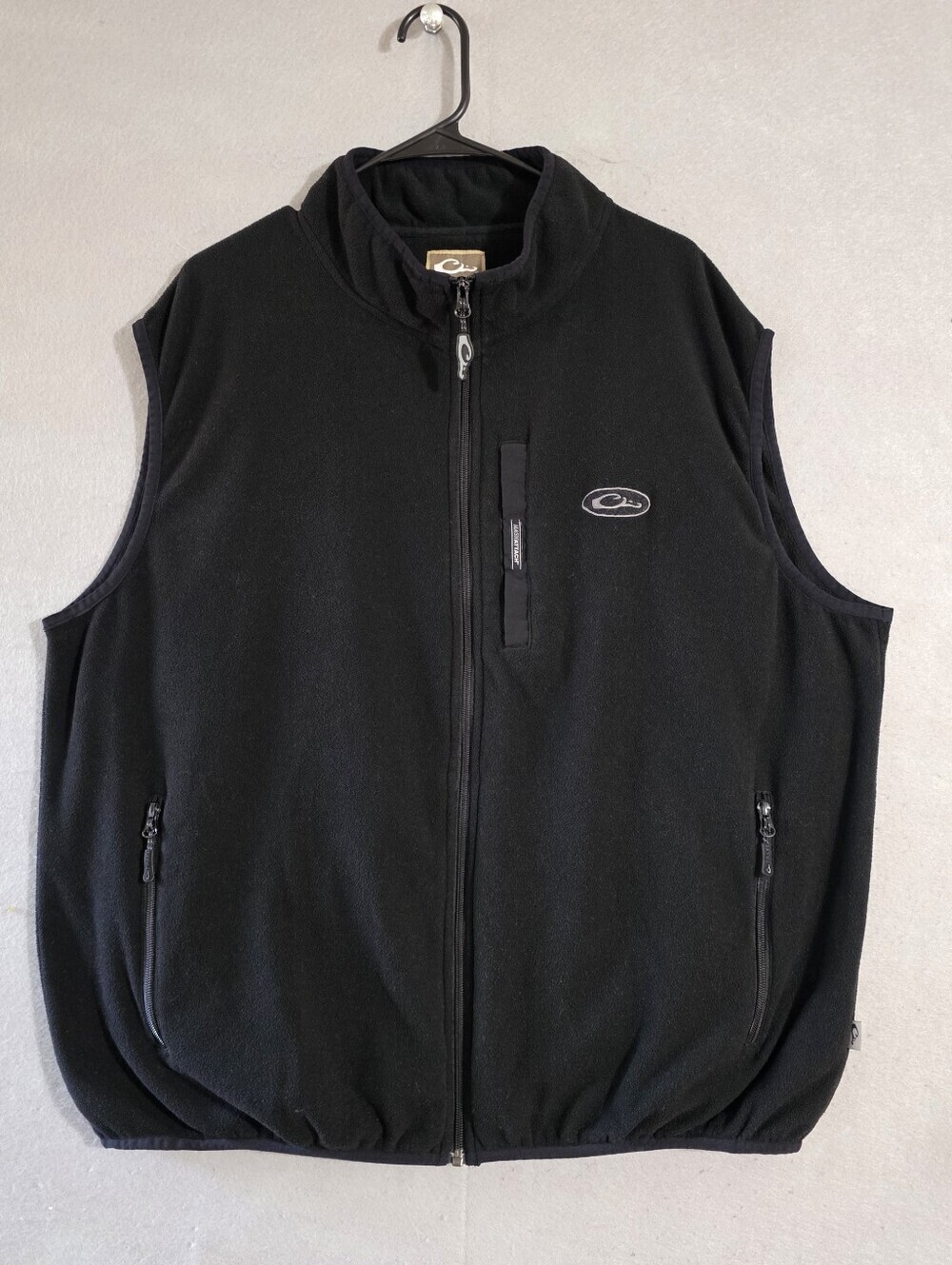 Drake Waterfowl Systems Mens Black Camp Fleece Vest 2.0 Size XL